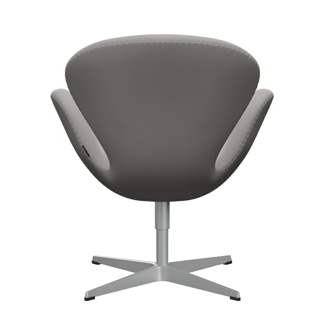 Sedia fritz Hansen Swan Lounge, grigio argento/cattura grigio