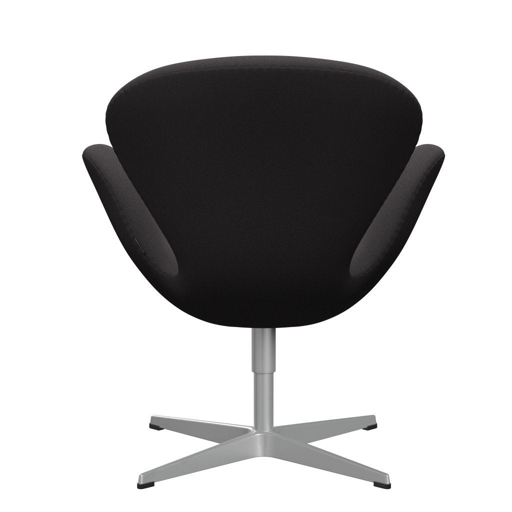 Fritz Hansen Swan Lounge Chair, Silbergrau/Capture Holzkohle