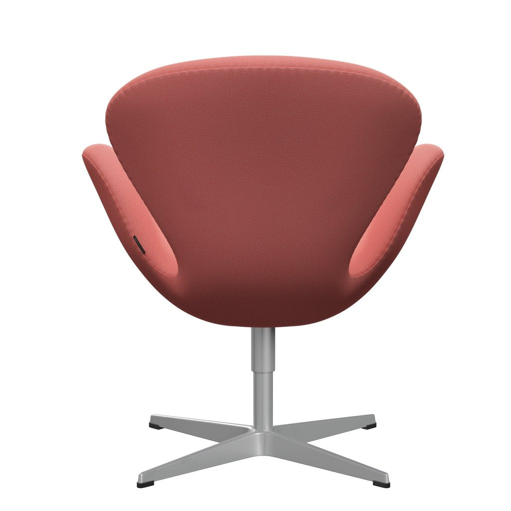 Fritz Hansen Swan Lounge Chair, Silver Grey/Capture Coral