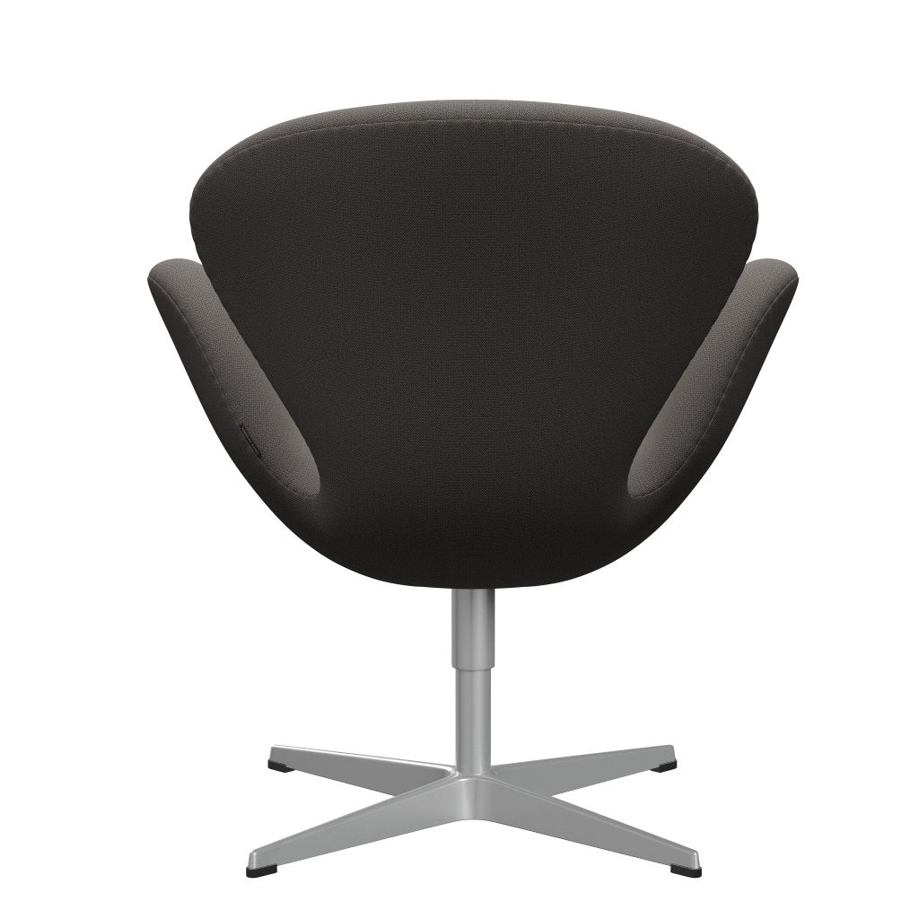 Sedia fritz Hansen Swan Lounge, grigio argento/cattura grigio scuro caldo