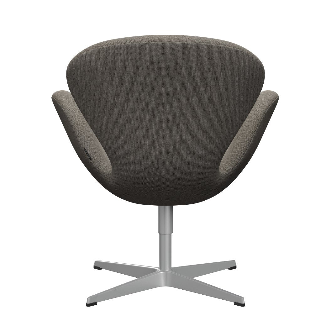 Fritz Hansen Swan Lounge Stuhl, Silbergrau/Eroberung warmes Grau