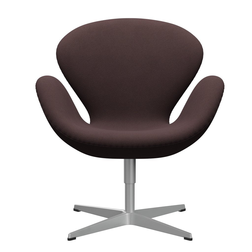 Sedia fritz Hansen Swan Lounge, grigio argento/cristiano blu/arancione