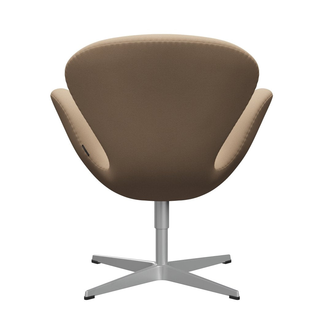 Sedia da salone Fritz Hansen Swan, grigio argento/comfort beige (61003)