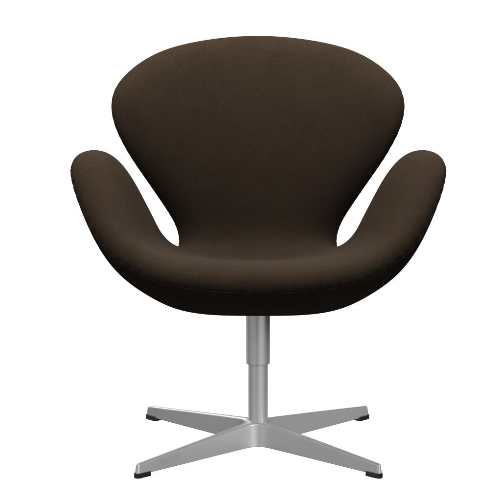 Fritz Hansen Swan Lounge Stuhl, Silbergrau/Komfort Beige/Sand