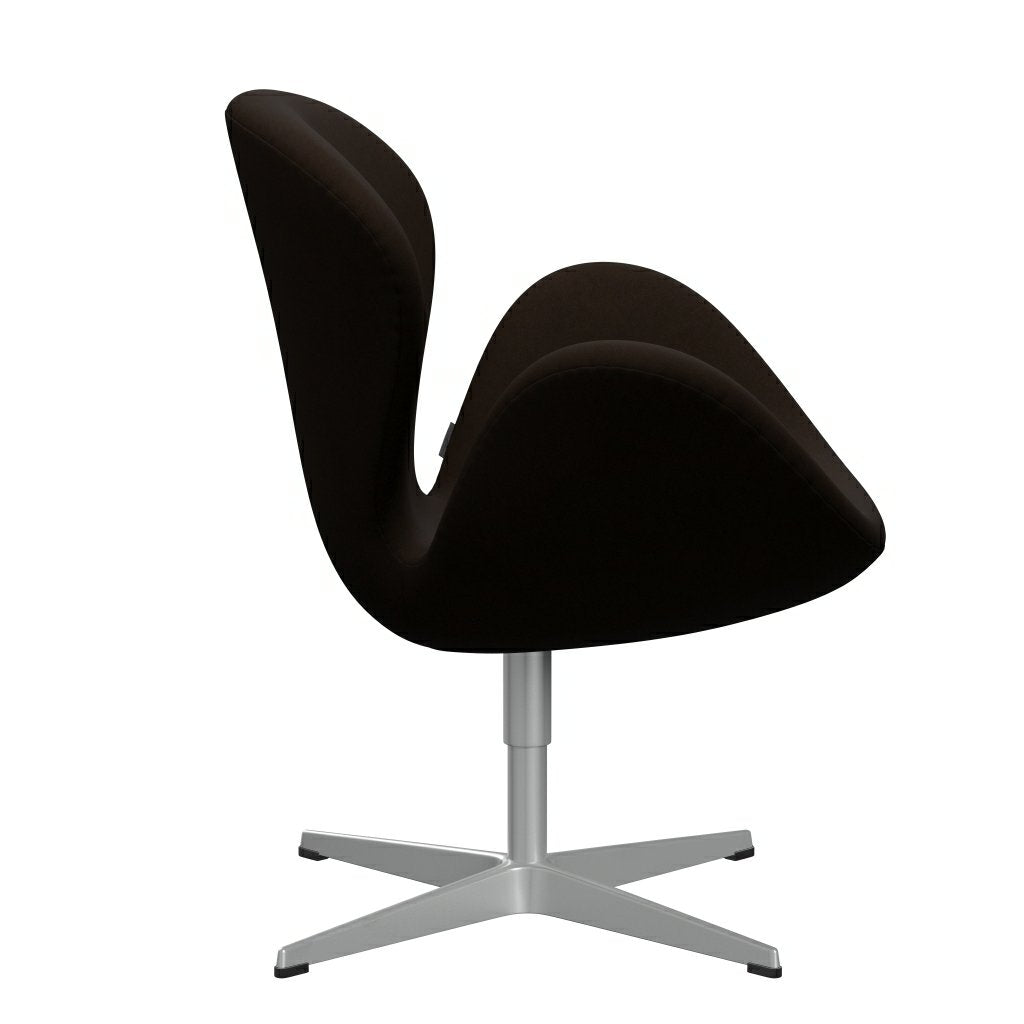 Fritz Hansen Swan Lounge Chair, Sølvgrå/Komfortbrun (01566)