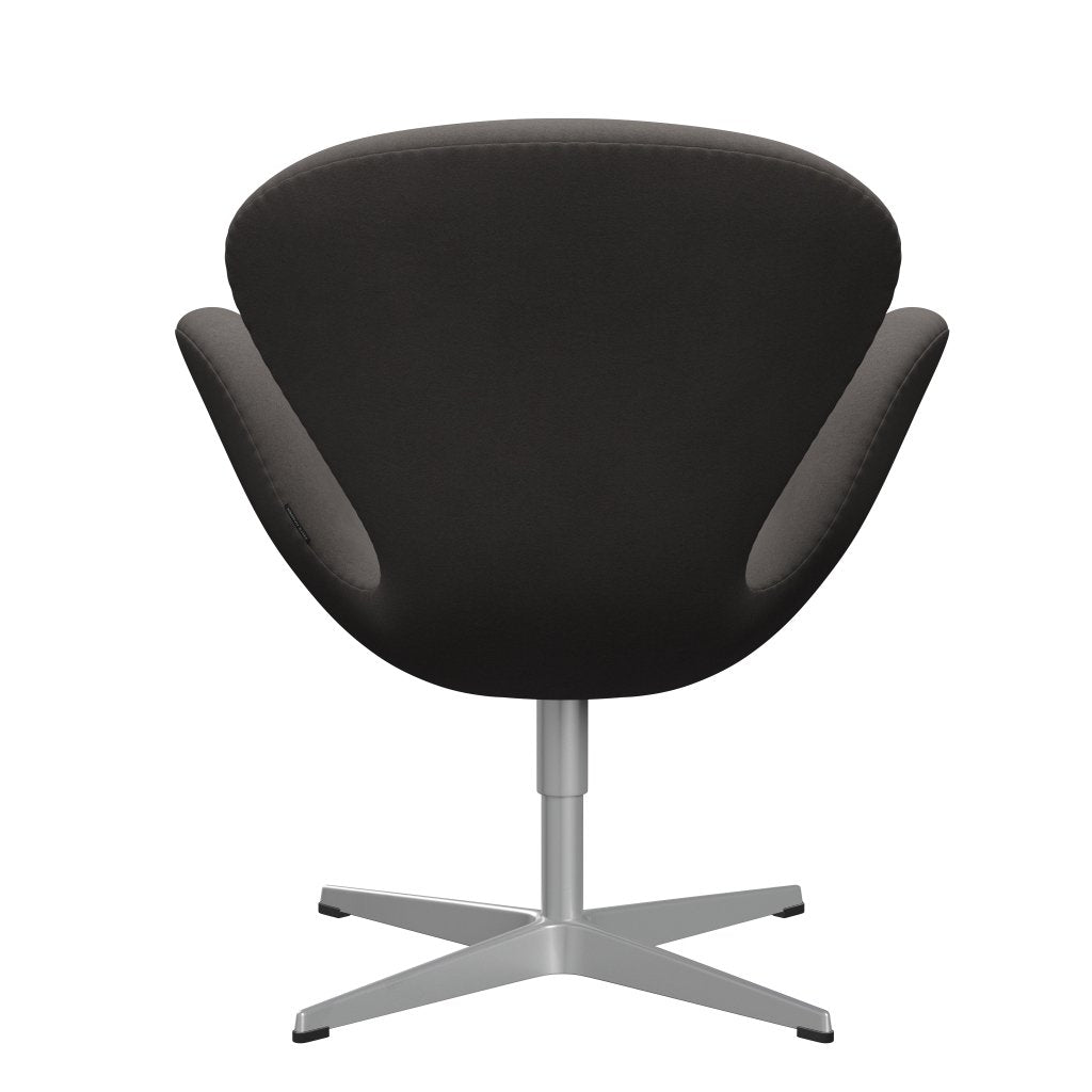 Fritz Hansen Swan Lounge Stuhl, Silbergrau/Komfort dunkelgrau (60008)