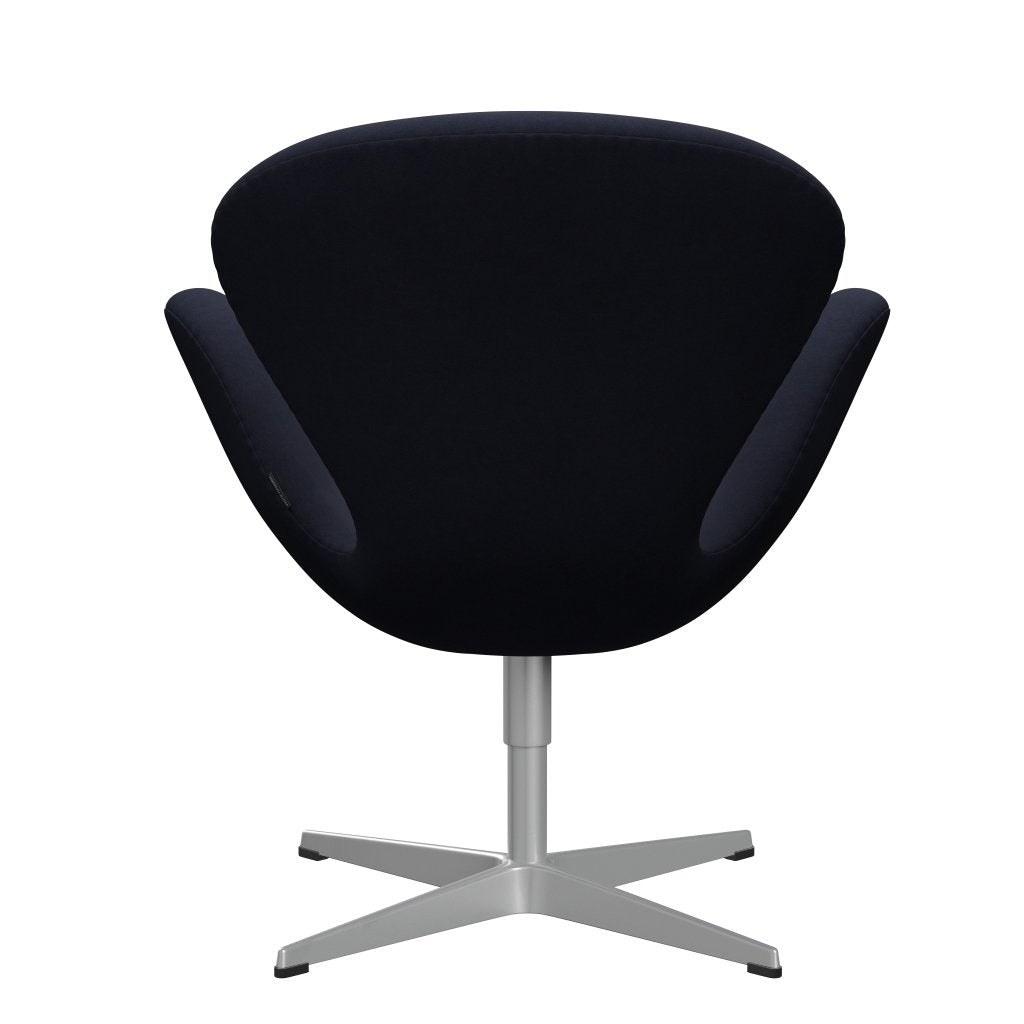 Fritz Hansen Swan Lounge Stuhl, Silbergrau/Komfort Erde grau