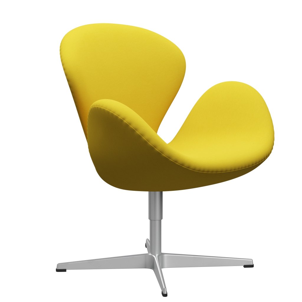 Fritz Hansen Swan Lounge Chair, Silver Grey/Comfort Yellow (62003)