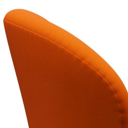 Fritz Hansen Chaise salon de cygne, gris argenté / confort jaune / orange