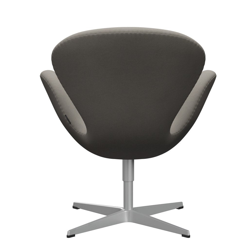 Sedia da salone Fritz Hansen Swan, grigio grigio/comfort argento (60003)