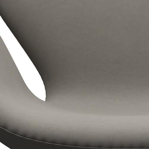 Sedia da salone Fritz Hansen Swan, grigio grigio/comfort argento (60003)