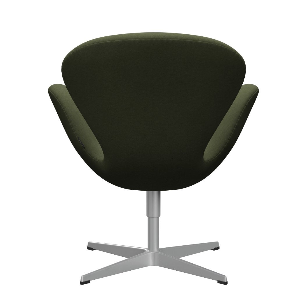 Sedia fritz Hansen Swan Lounge, grigio argento/comfort verde/grigio