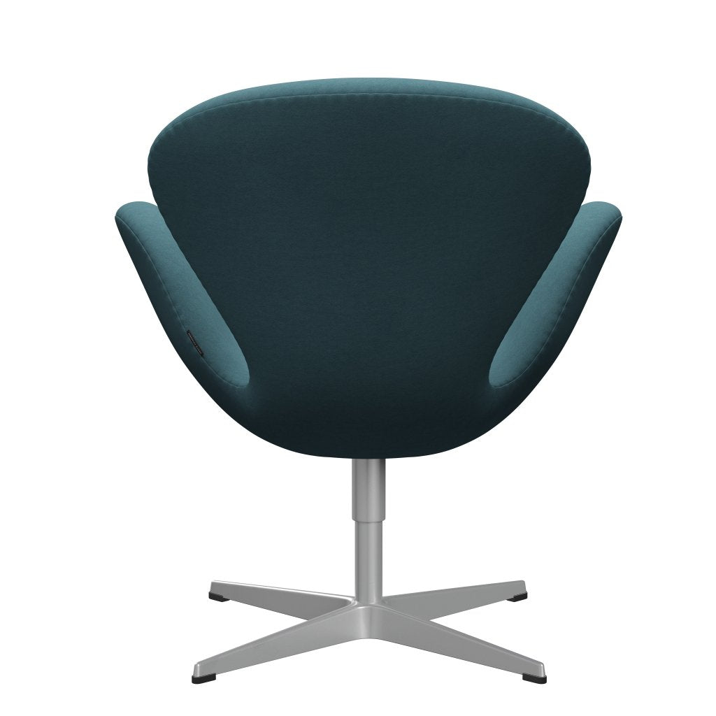 Fritz Hansen Swan Lounge -stoel, zilvergrijs/comfortlichtgrijs/blauw