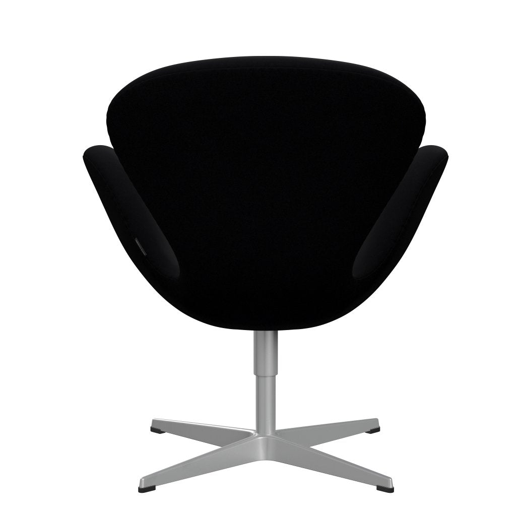 Fritz Hansen Swan Lounge Silla, gris plateado/confort negro (00050)