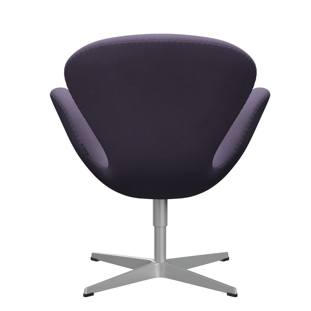 Fritz Hansen Swan Lounge stol, sølvgrå/komfort violet