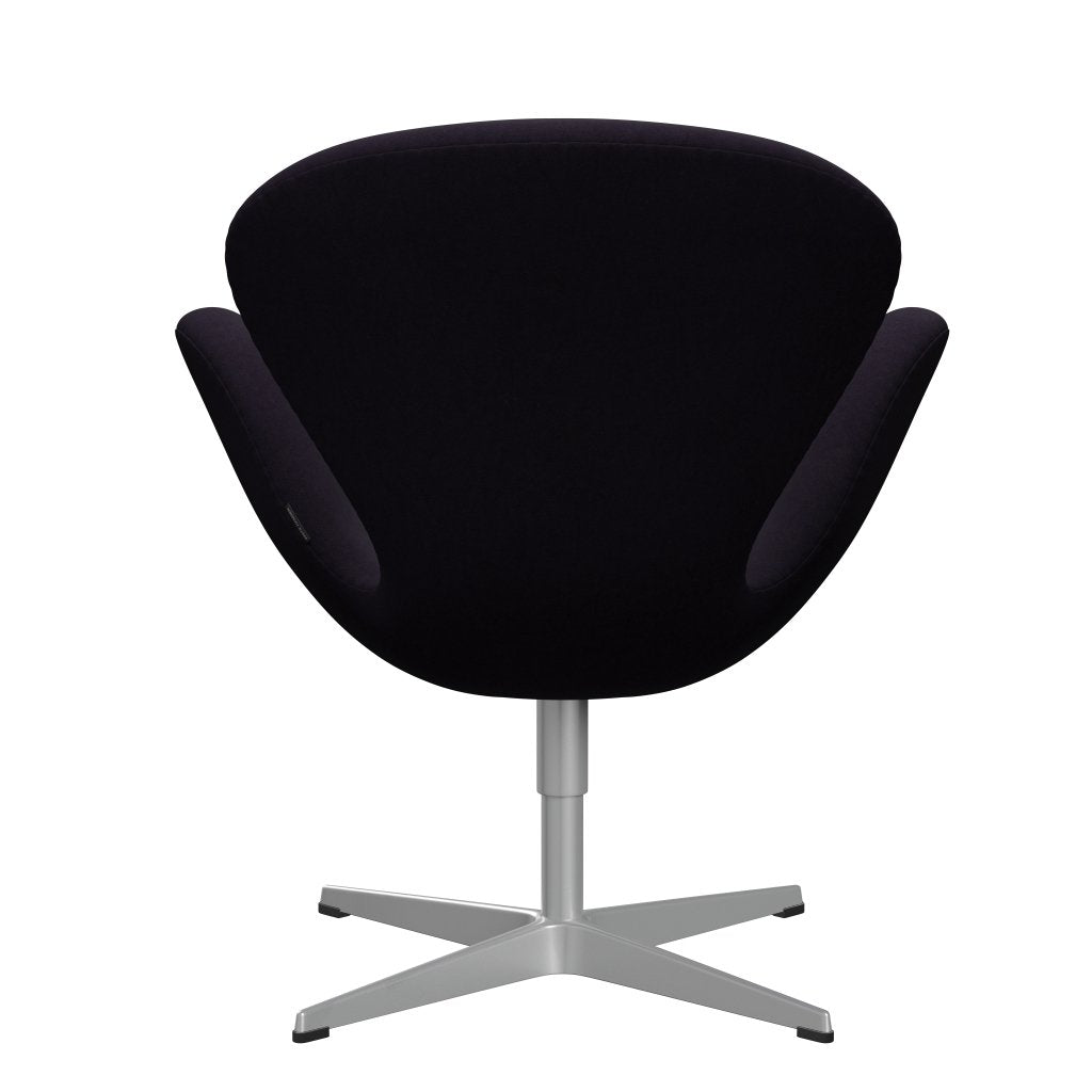 Sedia fritz Hansen Swan Lounge, viola grigio argento/comfort