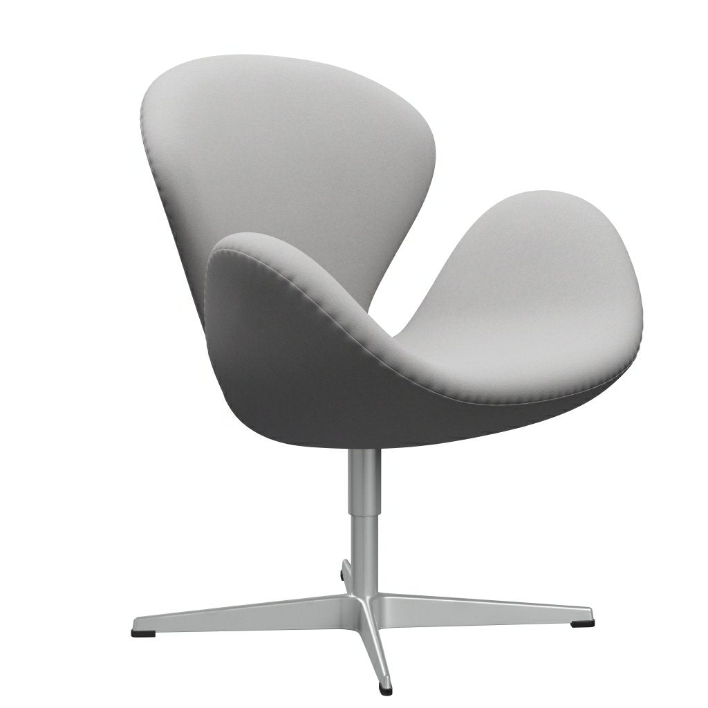 Fritz Hansen Swan Lounge Silla, gris plateado/comodidad blanca/gris