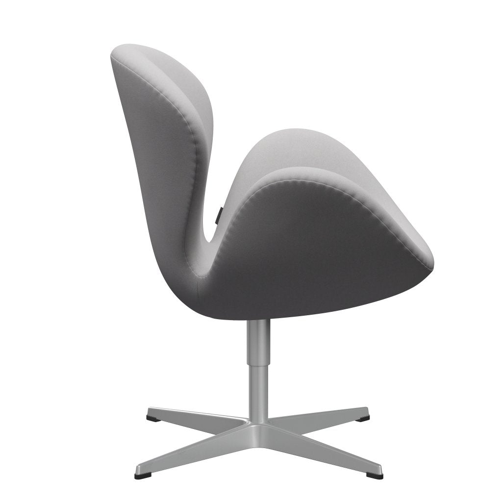 Fritz Hansen Swan Lounge Silla, gris plateado/comodidad blanca/gris