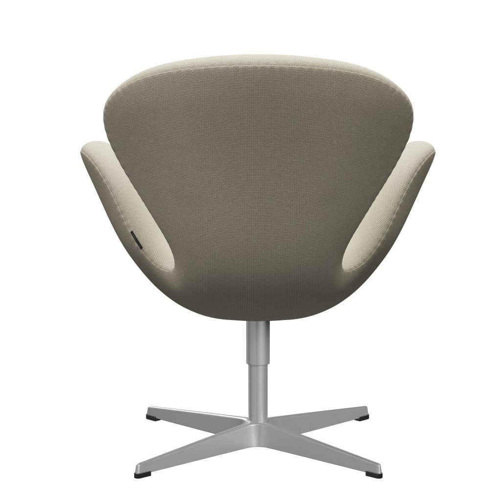 Fritz Hansen Swan Lounge Stuhl, Silbergrau/Diablo Haferflocken