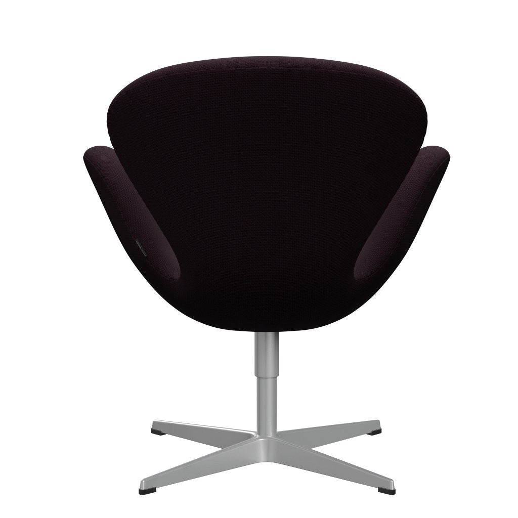 Fritz Hansen Swan Lounge Chair, Silver Grey/Diablo Plum