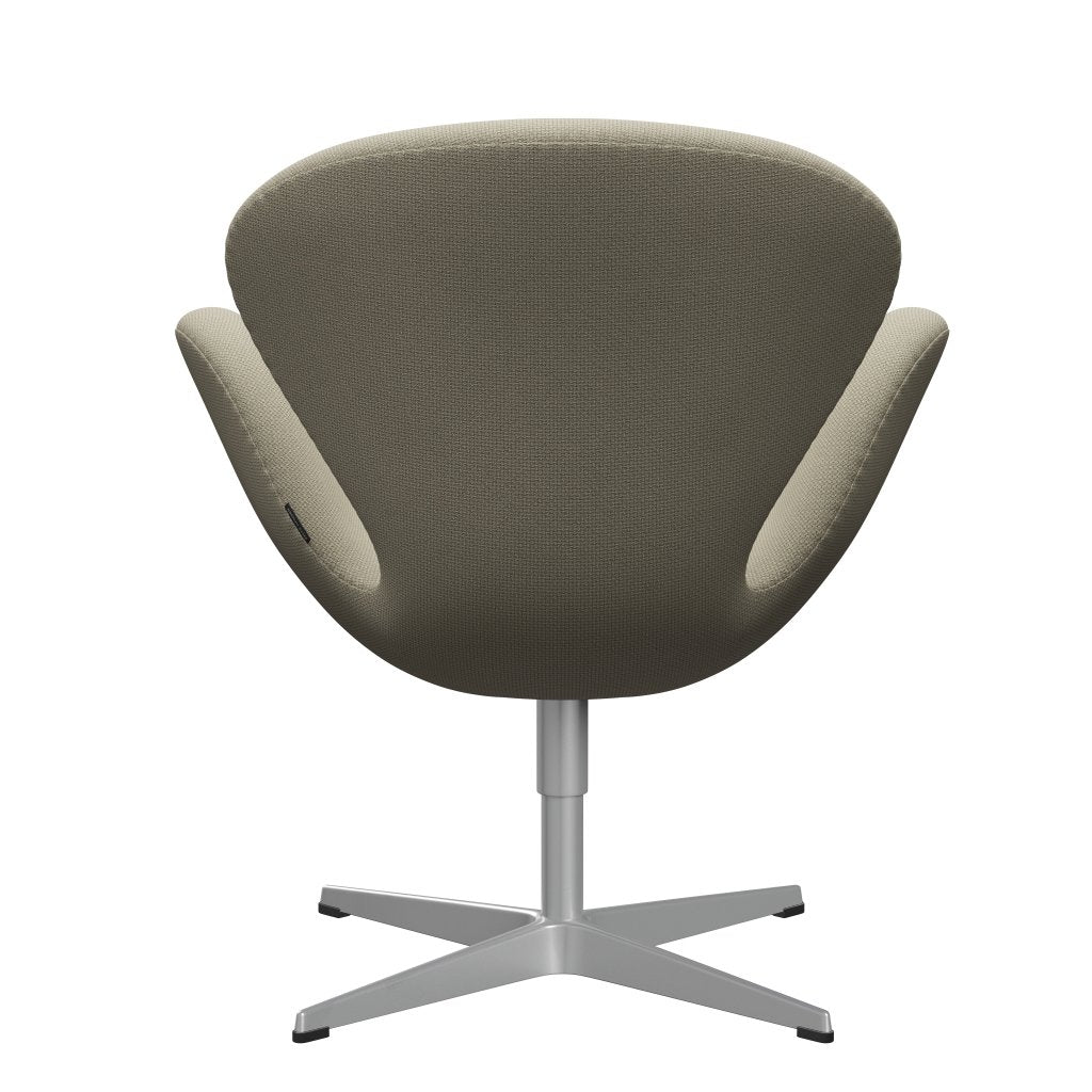 Fritz Hansen Swan Lounge Stuhl, Silbergrau/Diablo -Sand