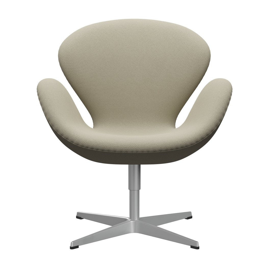 Sedia fritz Hansen Swan Lounge, sabbia grigio argento/diablo