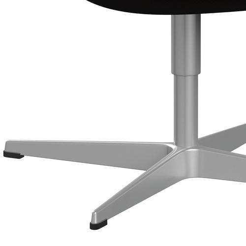 Sedia fritz Hansen Swan Lounge, cioccolato grigio argento/Diablo scuro