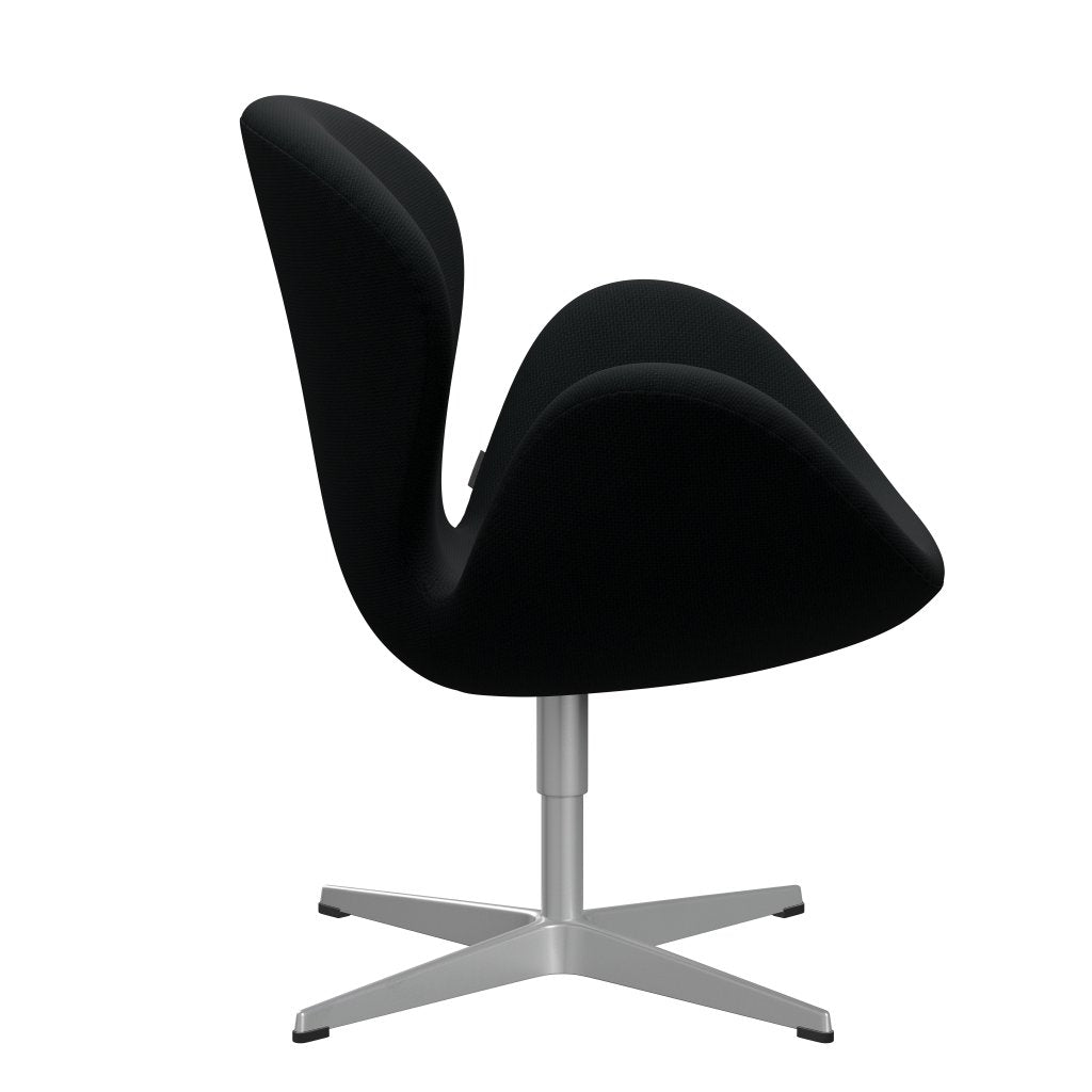 Fritz Hansen Swan Lounge Chair, Silver Grey/Diablo Black