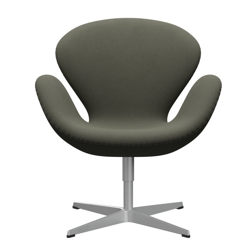 Fritz Hansen Swan Lounge Sillón, gris plateado/Diablo tibio gris