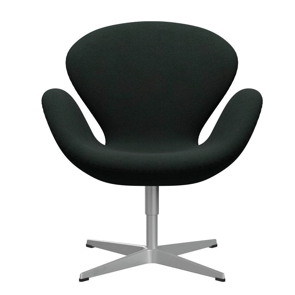 Sedia da salone Fritz Hansen Swan, carbone grigio argento/divina