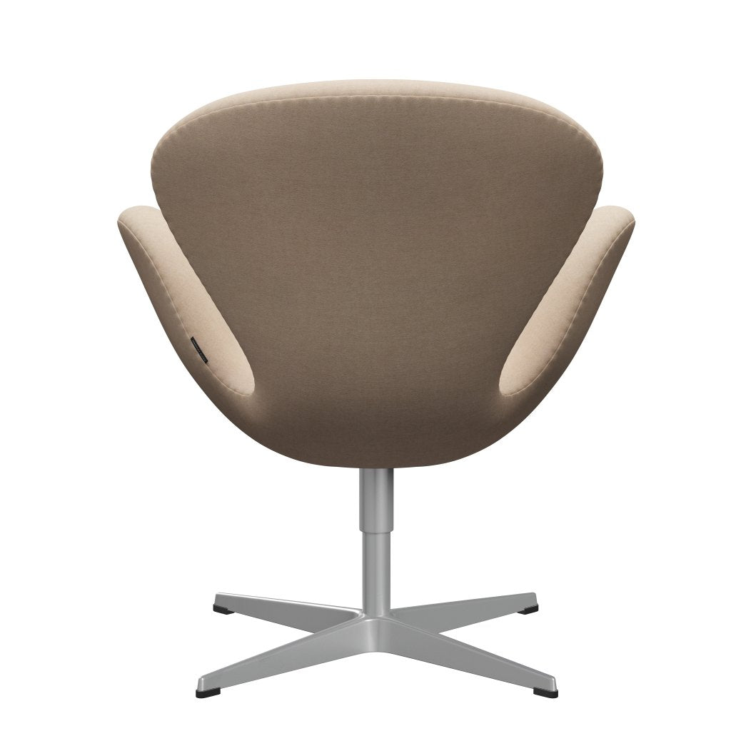 Fritz Hansen Swan Lounge Chair, Silver Gray/Divina MD Crème