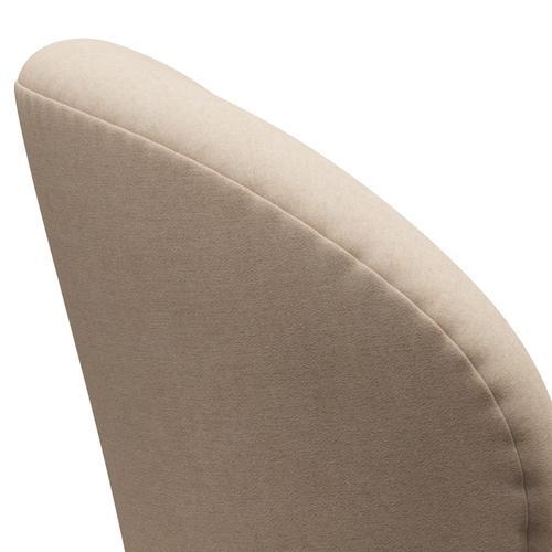 Fritz Hansen Chaise de salon de cygne, crème gris argenté / divina