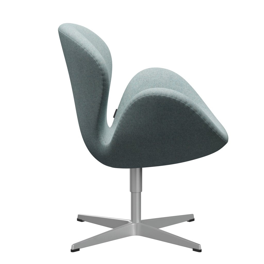 Silla de salón Fritz Hansen Swan, Silver Grey/Divina Md Mint