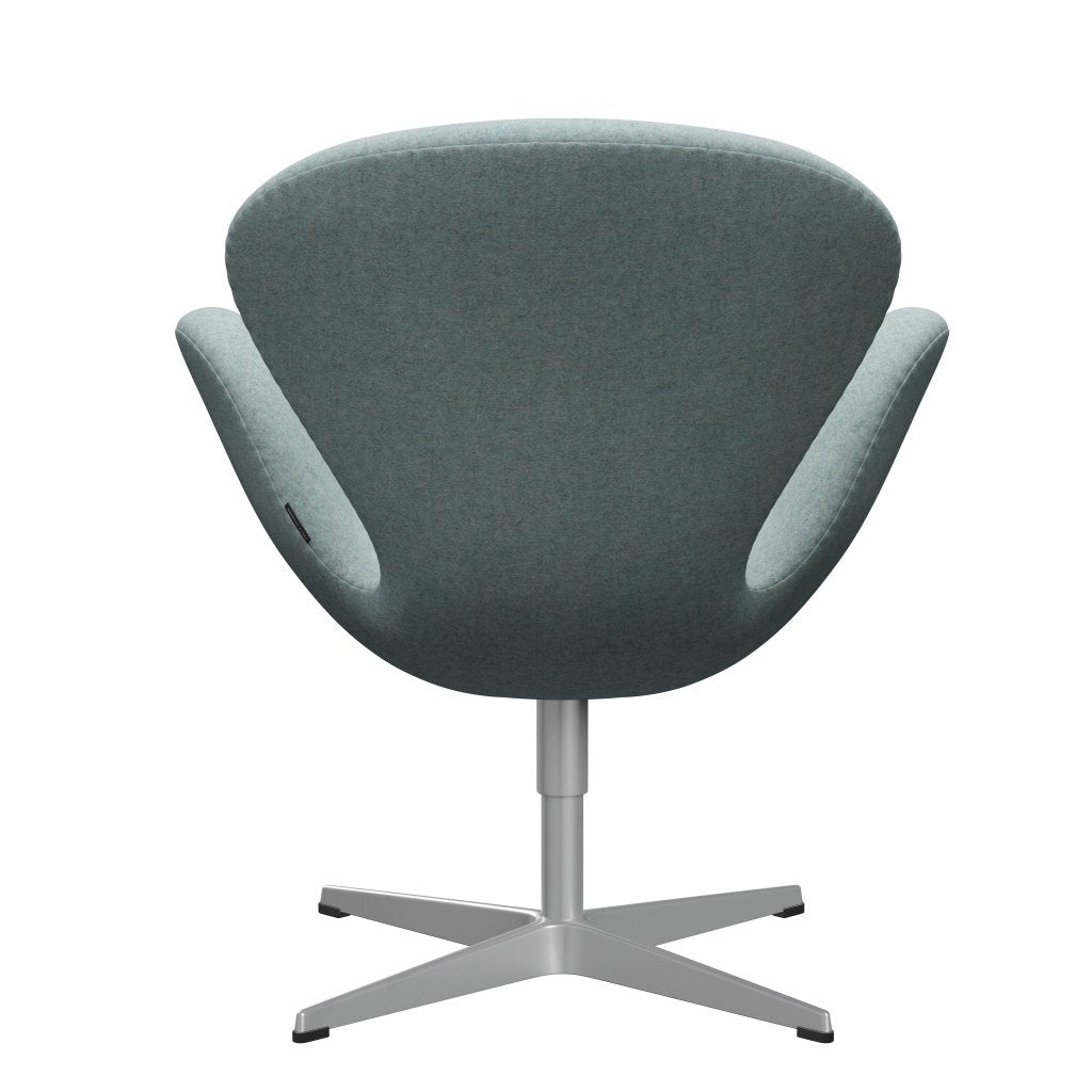 Fritz Hansen Swan Lounge Chair, Silver Gray/Divina MD Mint