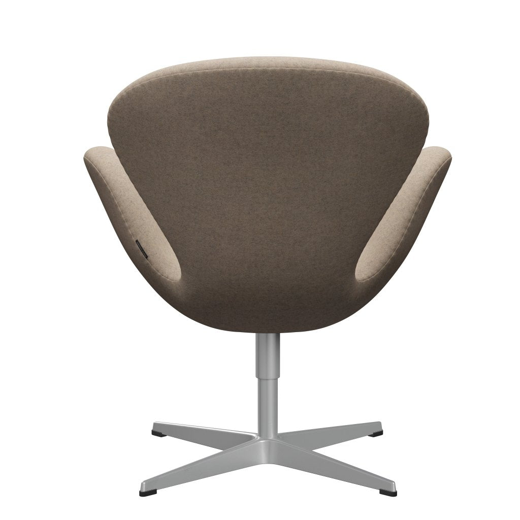 Fritz Hansen Swan Lounge Chair, Silver Grey/Divina Md Sand Coloured