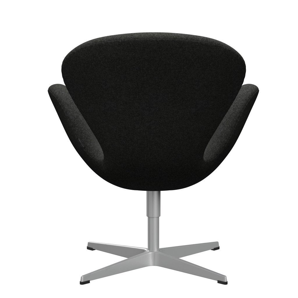 Fritz Hansen Swan Lounge Stuhl, Silbergrau/Divina Melange Grey