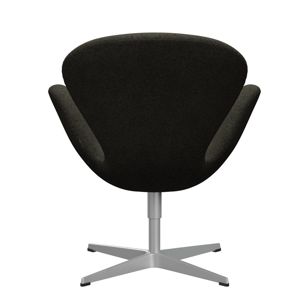 Fritz Hansen Swan Lounge Stuhl, Silbergrau/Divina Melange Graubraun