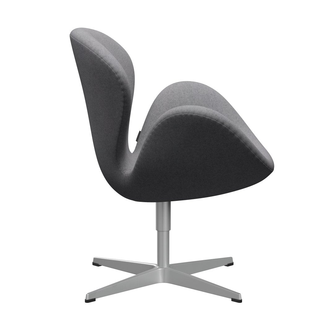 Fritz Hansen Swan Lounge Silla, gris plateado/Divina Melange Stone Gray