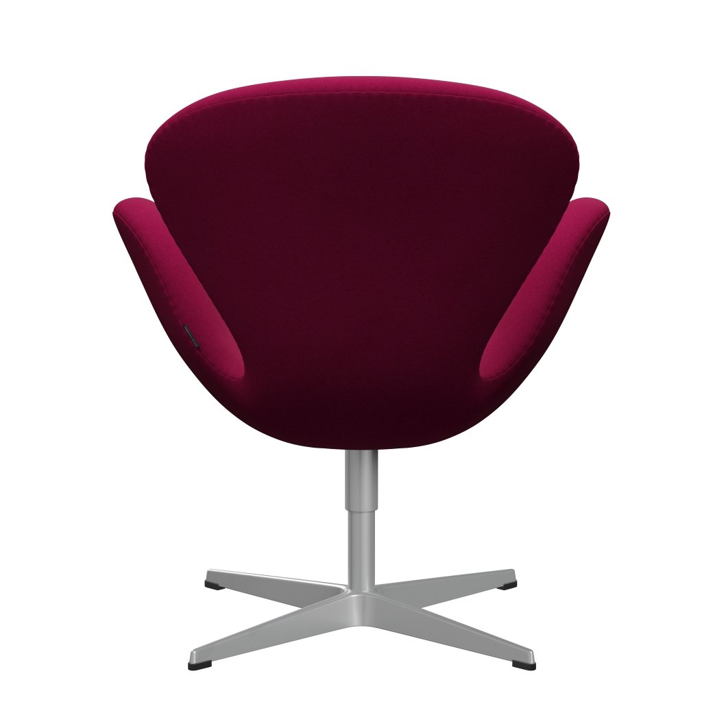 Fritz Hansen Swan Lounge Silla, gris plateado/Divina Pink Dark