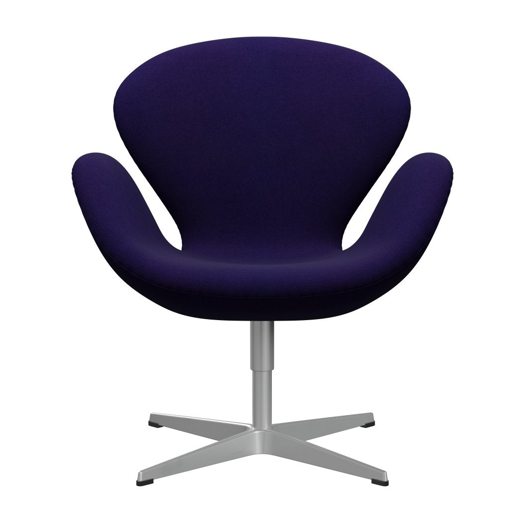 Fritz Hansen Swan Lounge stól, Silver Grey/Divina Violet Dark (692)