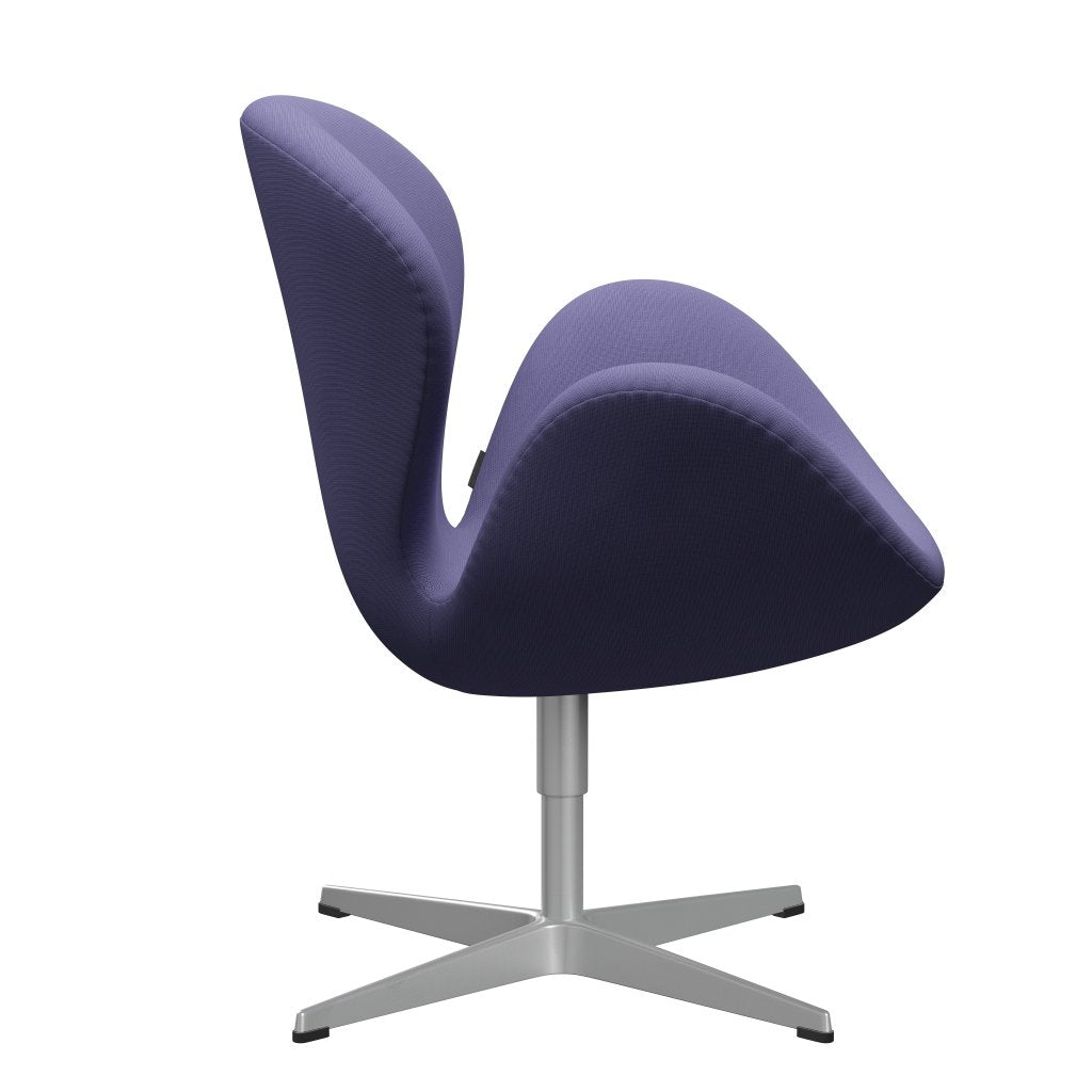 Fritz Hansen Swan Lounge Chair, Silver Grey / Fame Blue Violet