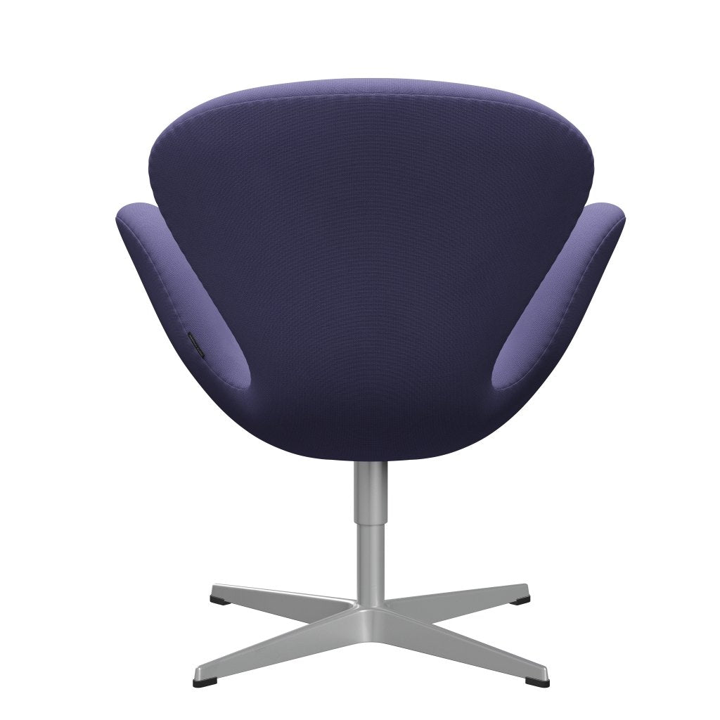 Sedia fritz Hansen Swan Lounge, viola blu grigio argento/fama