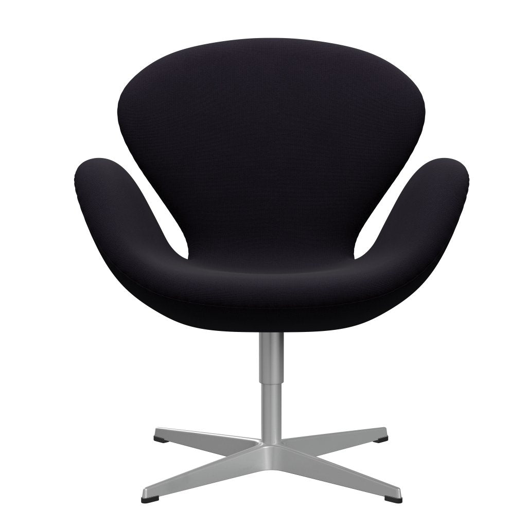 Fritz Hansen Swan Lounge Stuhl, Silbergrau/Ruhmes Bordeaux (64055)