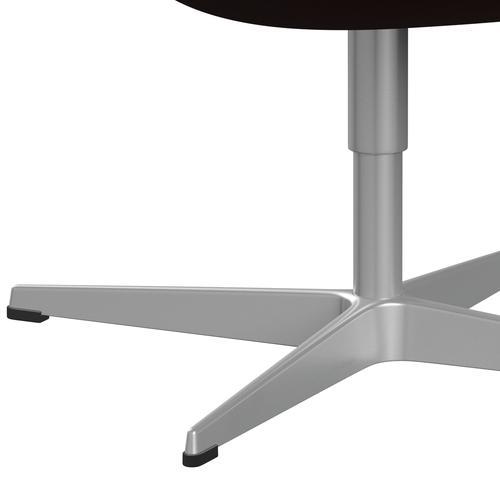 Sedia fritz Hansen Swan Lounge, grigio argento/marrone Fame (61047)