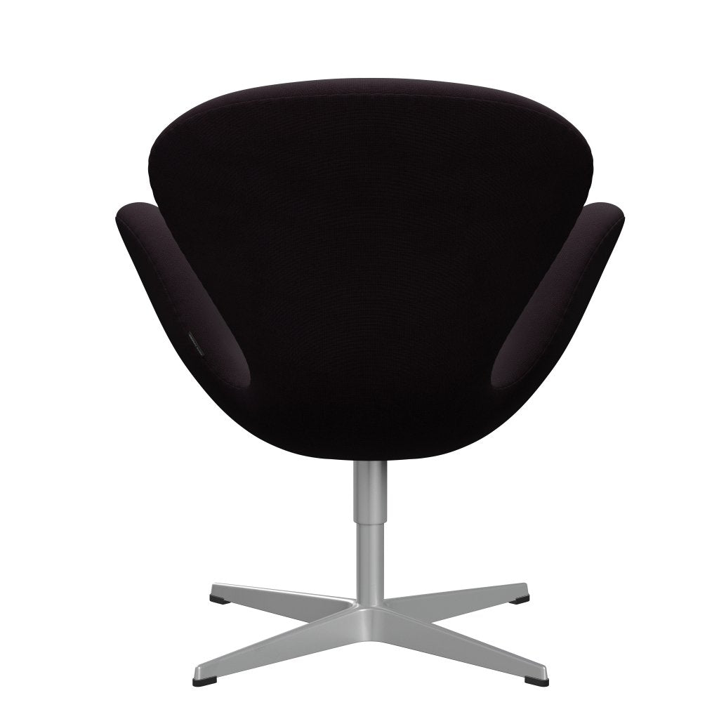 Fritz Hansen Swan Lounge Stuhl, Silbergrau/Ruhmes Brown (61108)