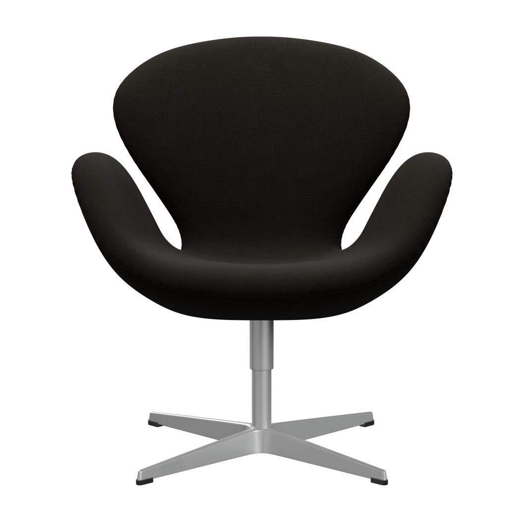 Fritz Hansen Swan Lounge Stuhl, Silbergrau/Ruhm dunkel