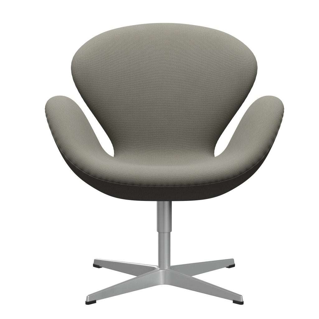 Sedia fritz Hansen Swan Lounge, grigio grigio/fama argento (61136)