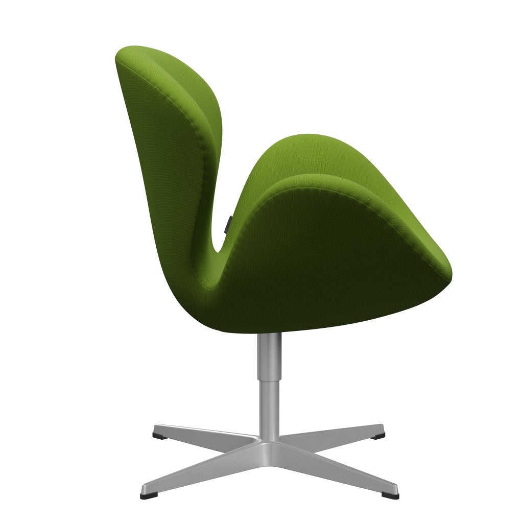 Fritz Hansen Swan Lounge -stoel, zilvergrijs/roem groen