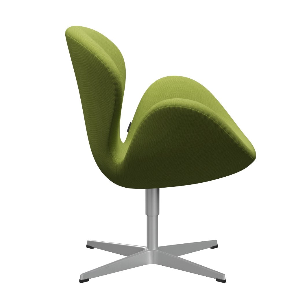 Sedia fritz Hansen Swan Lounge, verde grigio argento/fame verde chiaro