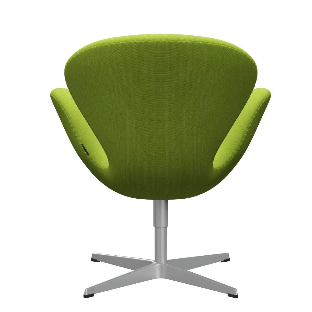 Fritz Hansen Swan Lounge Chair, Silver Gray/Fame Neon Green